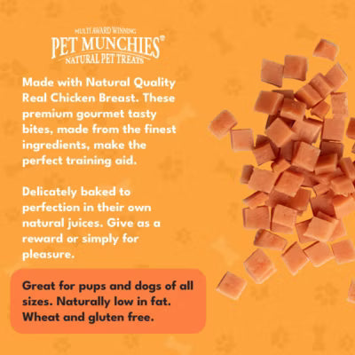 Pet Munchies chicken training treats 50g, imported from the UK