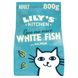 Lily's Kitchen white fish dry cat food 800g, imported from the UK