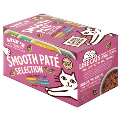 Lily's Kitchen Smooth Paté Selection wet cat food 8x85g, UK version