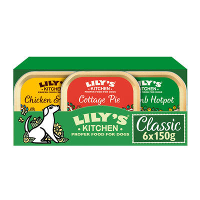 ASDA Lily's Kitchen Classic Dinners Multipack Adult Wet Dog Food 6 x 150g- Buy online at McGrocer