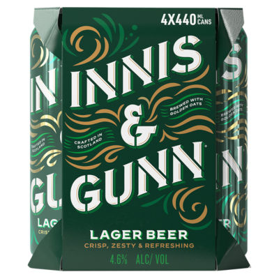 Innis & Gunn Lager Beer 4 x 440ml, UK version