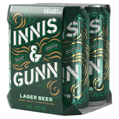 Innis & Gunn Lager Beer 4 x 440ml, UK version