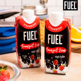 FUEL10K strawberry high protein milk breakfast shake 330ml - British product