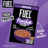 FUEL10K chocolate protein porridge sachets 10x36g - British product