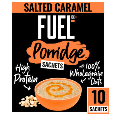 ASDA FUEL10K Salted Caramel Protein Porridge Sachets 10x36g- Buy online at McGrocer