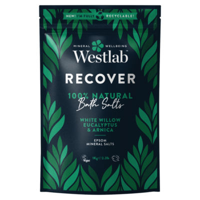 Westlab Recover bath salts white willow eucalyptus arnica 1kg - British product