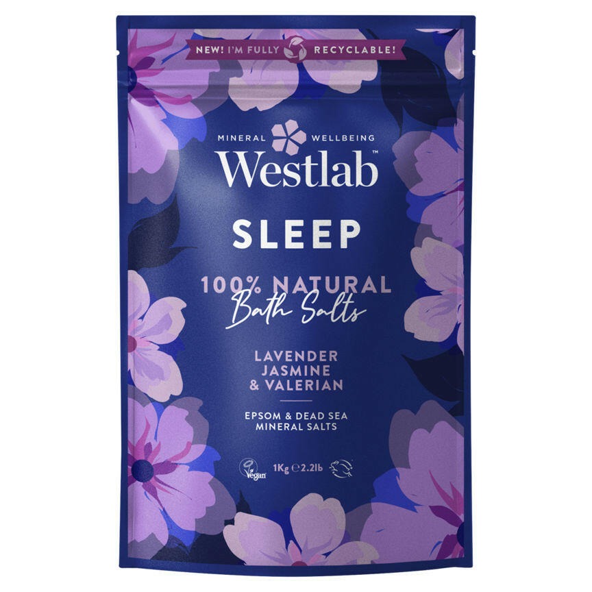 Westlab Sleep Epsom & Dead Sea Salts with Lavender & Jasmine GOODS ASDA