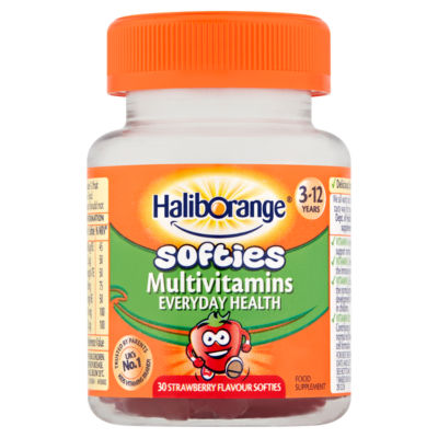 Haliborange Softies Multivitamins Strawberry flavour 30, UK version