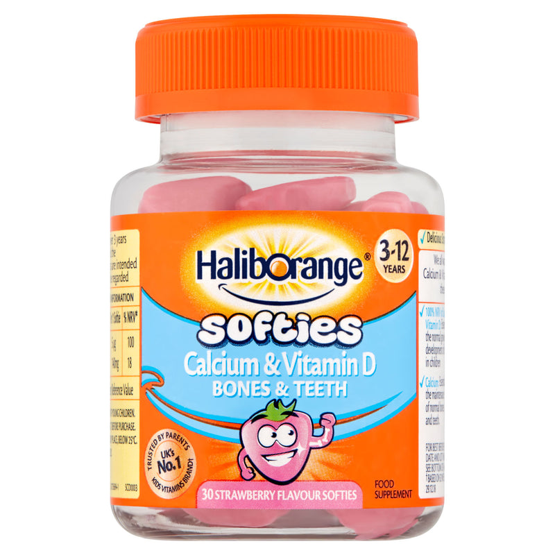Haliborange Vitamin D Softies Strawberry Flavour 30 count, UK version