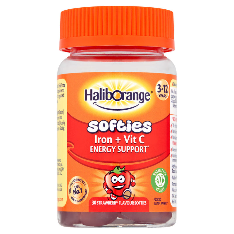 Haliborange Iron Vitamin C Softies strawberry flavour 30 softies, UK version