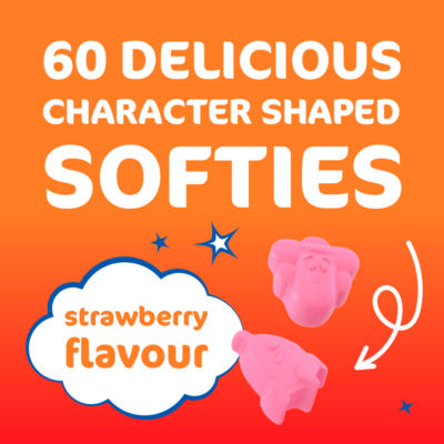 Haliborange vitamin softies strawberry flavour 60 count (British brand)