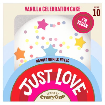 Just Love vanilla celebration cake, UK version