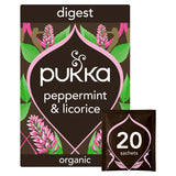 ASDA Pukka Organic Peppermint & Licorice Herbal Tea Bags 20 Bags- Buy online at McGrocer