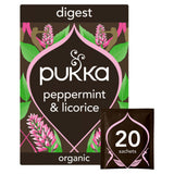 ASDA Pukka Organic Peppermint & Licorice Herbal Tea Bags 20 Bags- Buy online at McGrocer