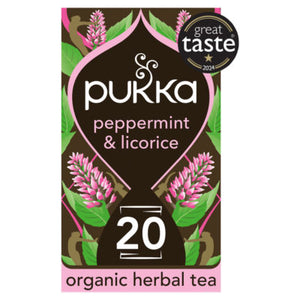 Pukka Organic Peppermint & Licorice 20 Herbal Tea Sachets