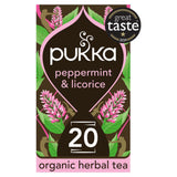 Pukka Organic Peppermint & Licorice 20 Herbal Tea Sachets