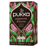 Pukka Organic Peppermint & Licorice 20 Herbal Tea Sachets
