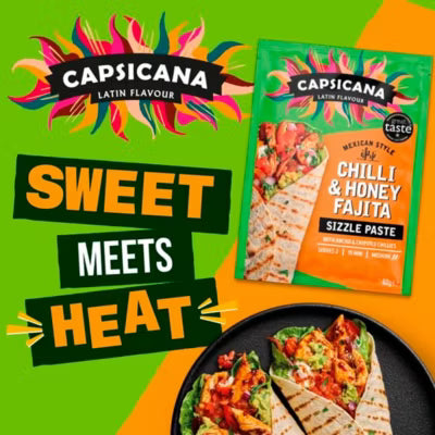 Capsicana fajita kit chilli and honey 335g - British product