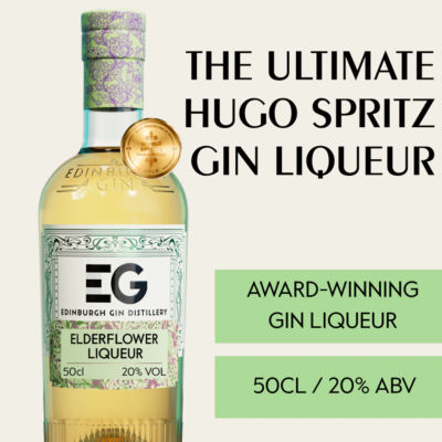 Edinburgh Gin Elderflower Liqueur 50cl, imported from the UK