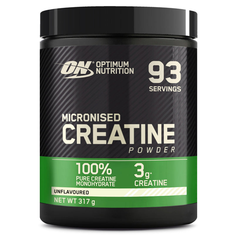 Optimum Nutrition Micronised Creatine Powder Unflavoured 317g, imported from the UK