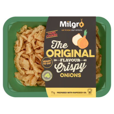 Milgro original flavour crispy onions 75g (British brand)