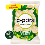 popchips sour cream & onion crisps 23g - British product