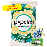 ASDA Popchips Sea Salt & Vinegar Sharing Crisps 85g- Buy online at McGrocer