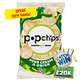 ASDA Popchips Sour Cream & Onion Sharing Crisps 85g- Buy online at McGrocer