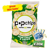 Popchips popchips Sour Cream & Onion Sharing Crisps 85g