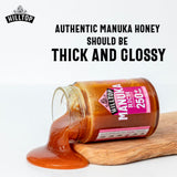 Hilltop Manuka raw monofloral honey 250+ MGO 225g jar, imported from the UK