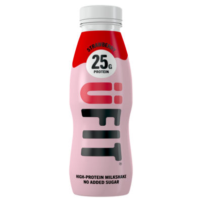 UFIT Strawberry High-Protein Milkshake 330ml (British brand)