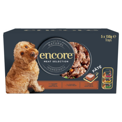 ASDA Encore Pâté Selection Wet Dog Food 5 x 150g- Buy online at McGrocer