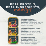 Encore wet dog food Pâté Selection 5 x 150g - British product