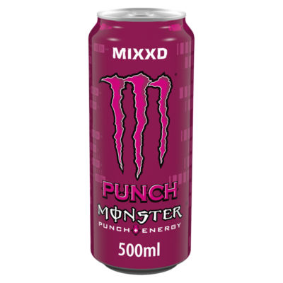 Monster energy drink Mixxd Punch 500ml, imported from the UK