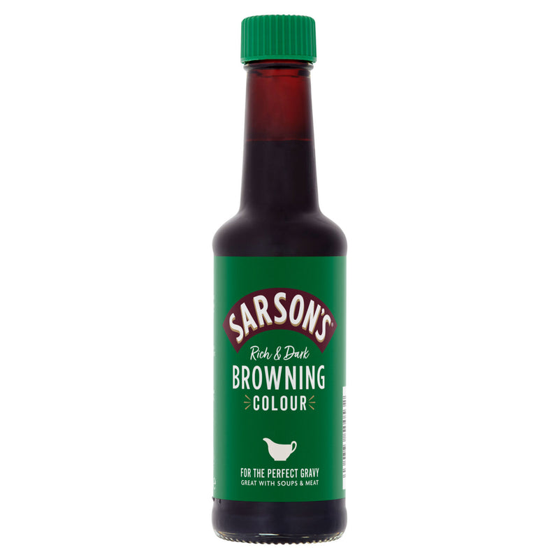 Sarsons Browning Colour 150ml bottle for cooking applications (British brand)