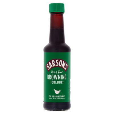 Sarsons Browning Colour 150ml bottle for cooking applications (British brand)