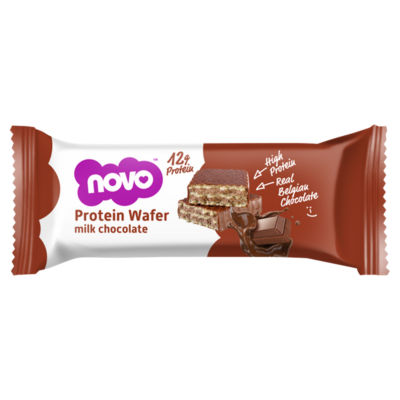 Novo protein wafer milk chocolate 40g, imported from the UK