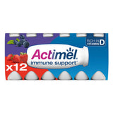 ASDA Actimel Strawberry Blueberry Immunity Yoghurt Drink Multipack 12x100g- Buy online at McGrocer