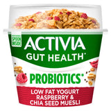 Activia Low Fat Yogurt Raspberry Chia Seed Muesli 165g