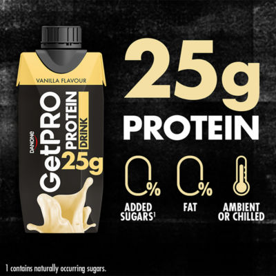 GetPro protein drink vanilla flavour 330ml - British product
