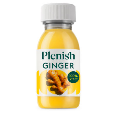 Plenish Ginger Vitamin C Immunity Shot 60ml, imported from the UK