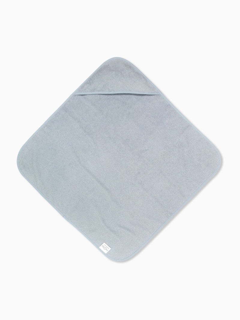 MORI blue baby hooded towel 75x75 cm - British product