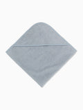 MORI blue baby hooded towel 75x75 cm - British product