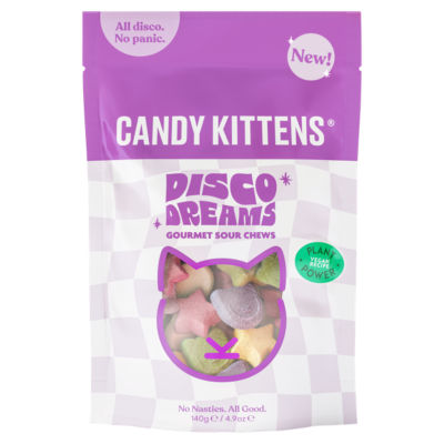 Candy Kittens Disco Dreams sour chews 140g, UK version