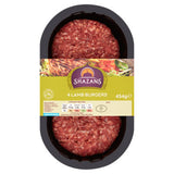 Shazans Lammburger, 4er-Pack, mild gewürzt, 454 g