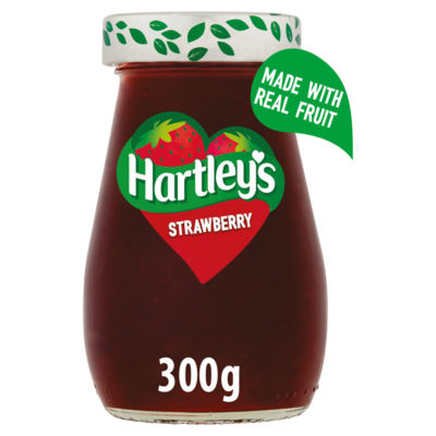 Hartley's Best Strawberry Jam 300g sealed container, UK version