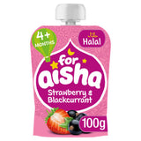 For Aisha Strawberry Blackcurrant baby puree 100g, UK version