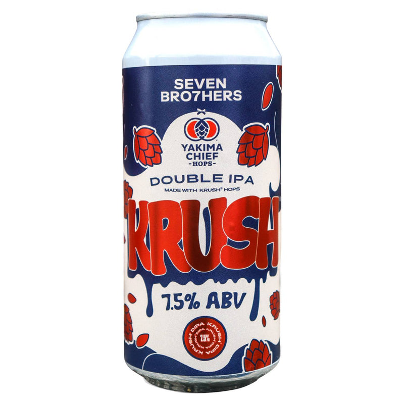 Seven Bro7hers Double IPA Krush 440ml can (British brand)