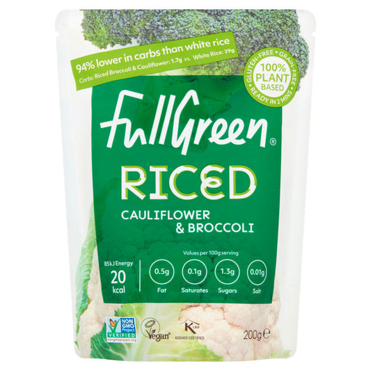 Fullgreen Riced Cauliflower & Broccoli 200g GOODS ASDA   