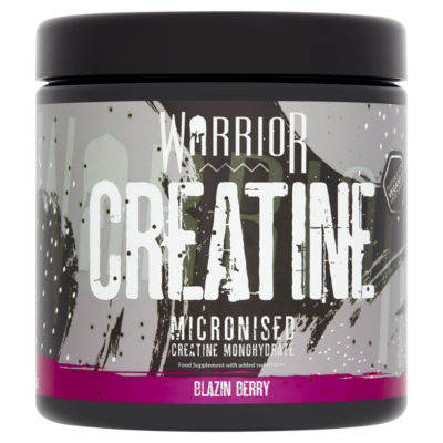 Warrior micronised creatine monohydrate Blazin Berry 300g (British brand)
